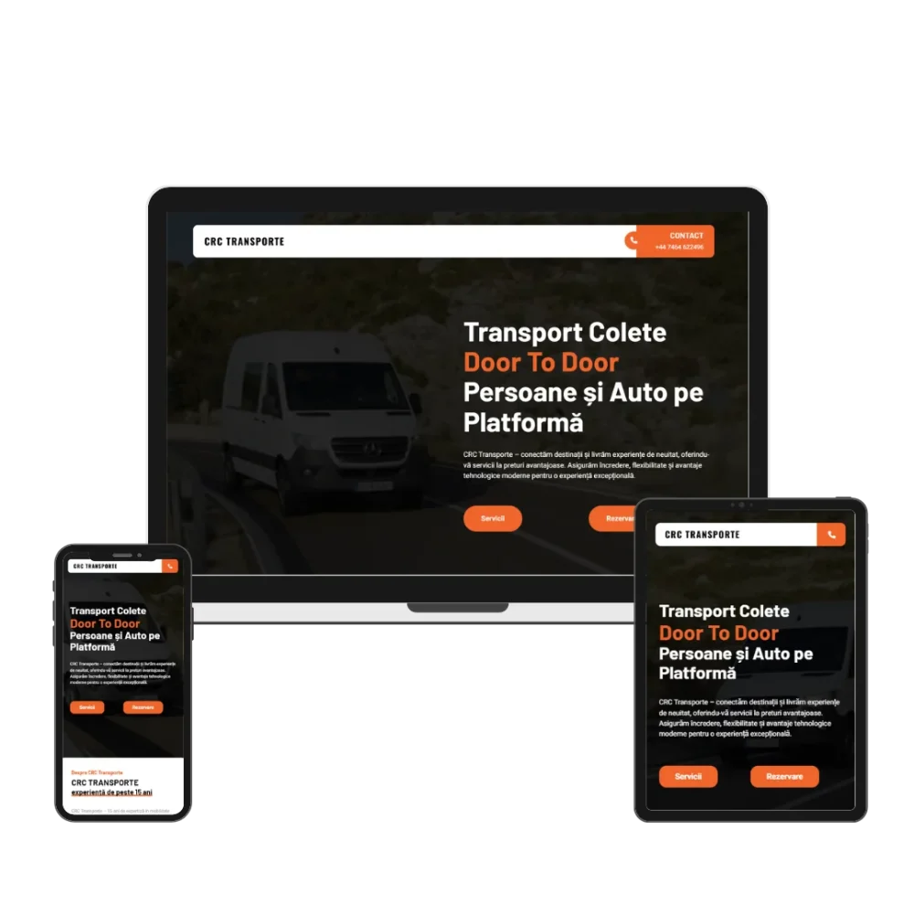 CRC TRANSPORTE - WEB DESIGN - WEBOOSTER